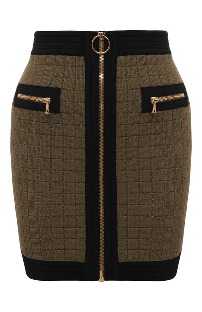 Женская юбка из вискозы BALMAIN, арт. WF0LB011/K330