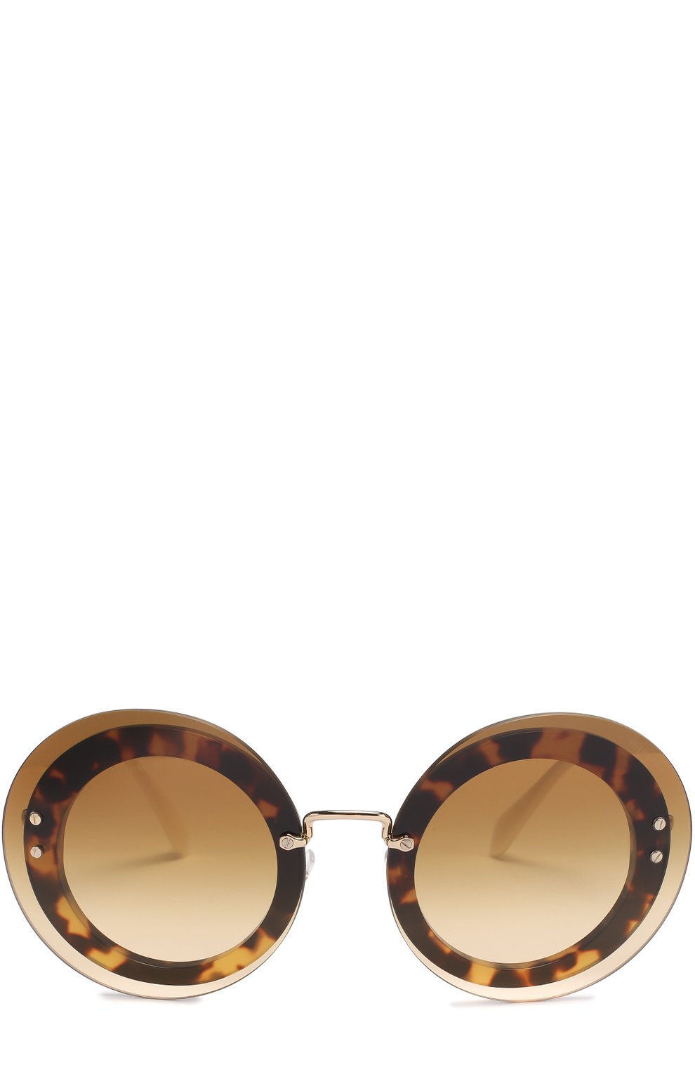 Солнцезащитные очки MIU MIU коричневого цвета по цене 19950 руб., арт. 10RS-7S01G0, фото 3 Солнцезащитные очки MIU MIU, арт. 10RS-7S01G0, фото 3