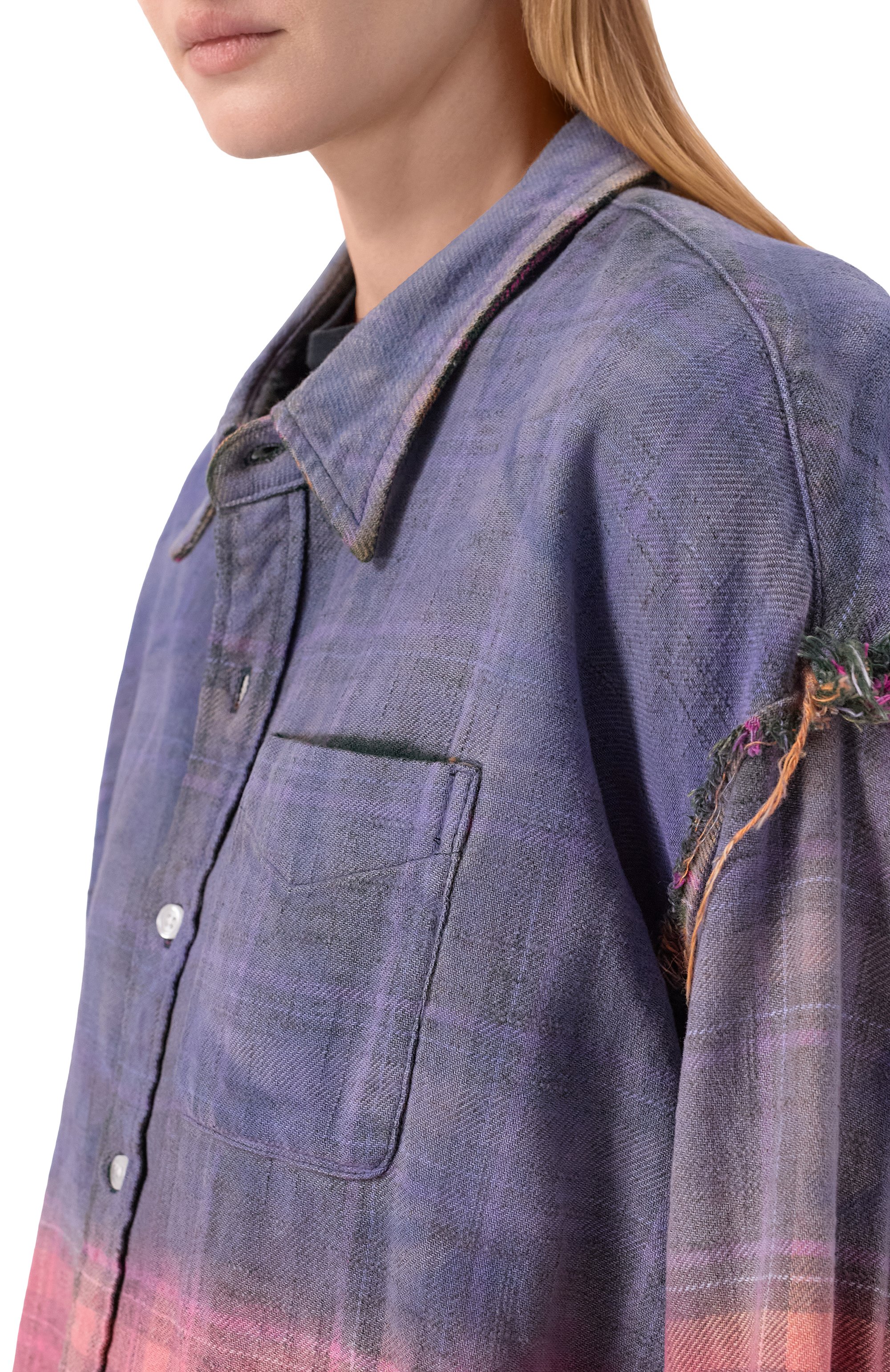 Двусторонняя рубашка R13, арт. R13WR463-R776B, фото 5