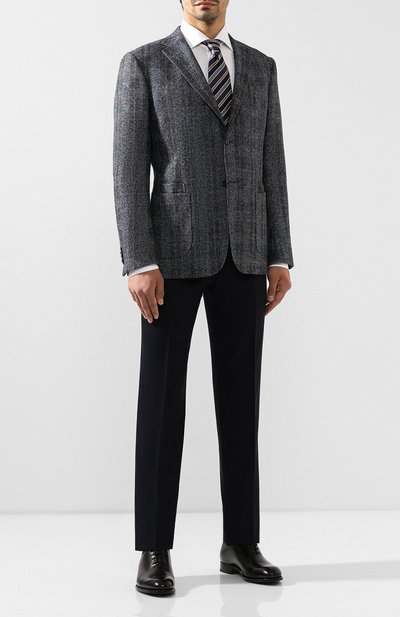 Хлопковая сорочка KITON белого цвета по цене 77850 руб., арт. UCID/H003707, фото 2 Хлопковая сорочка KITON, арт. UCID/H003707, фото 2