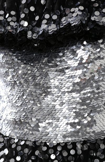 Приталенное платье-макси с оборками и пайетками VALENTINO, арт. QB2VD7P01ED, фото 5