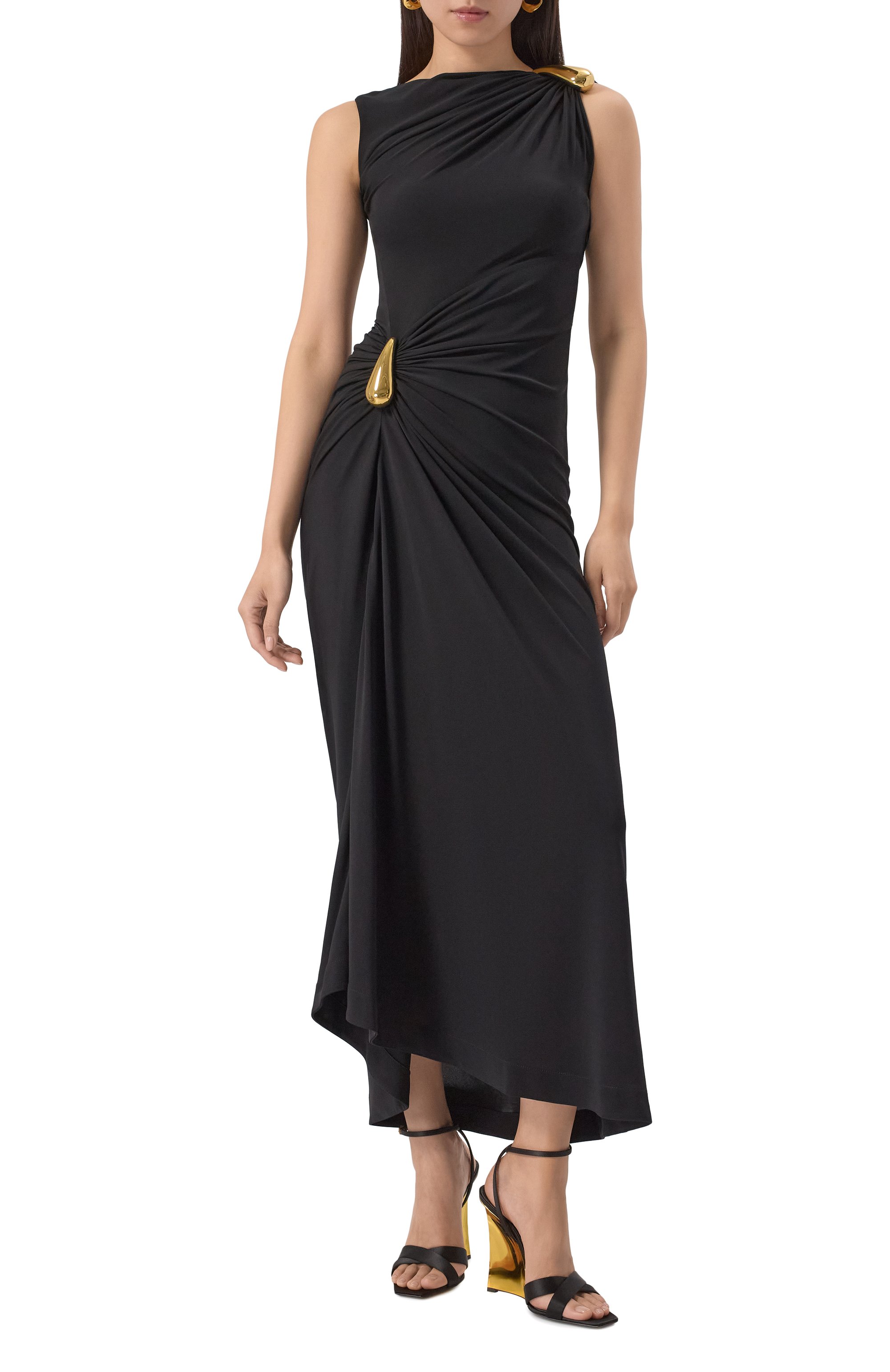 Платье из вискозы BOTTEGA VENETA, арт. 831590/V4YX0, фото 2