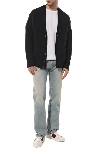 Кожаные кеды ace GUCCI, арт. 630610 1XG60, фото 2