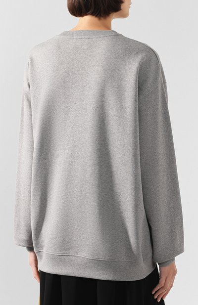 Хлопковый свитшот ACNE STUDIOS серого цвета по цене 18900 руб., арт. CI0028, фото 4 Хлопковый свитшот ACNE STUDIOS, арт. CI0028, фото 4