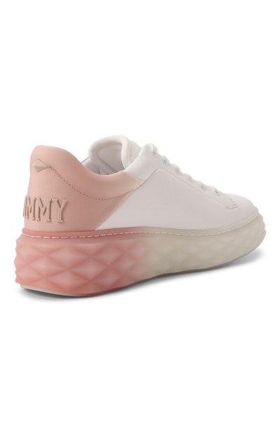 Кожаные кеды diamond maxi f ii JIMMY CHOO, арт. DIAM0ND MAXI/F II/BFA, фото 5