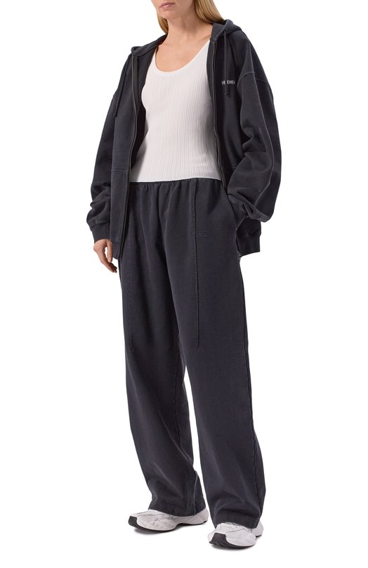 Хлопковая толстовка VETEMENTS ME76ZU136B/1302 M0LLET0N Серый  ME76ZU136B/1302 M0LLET0N Фото 2