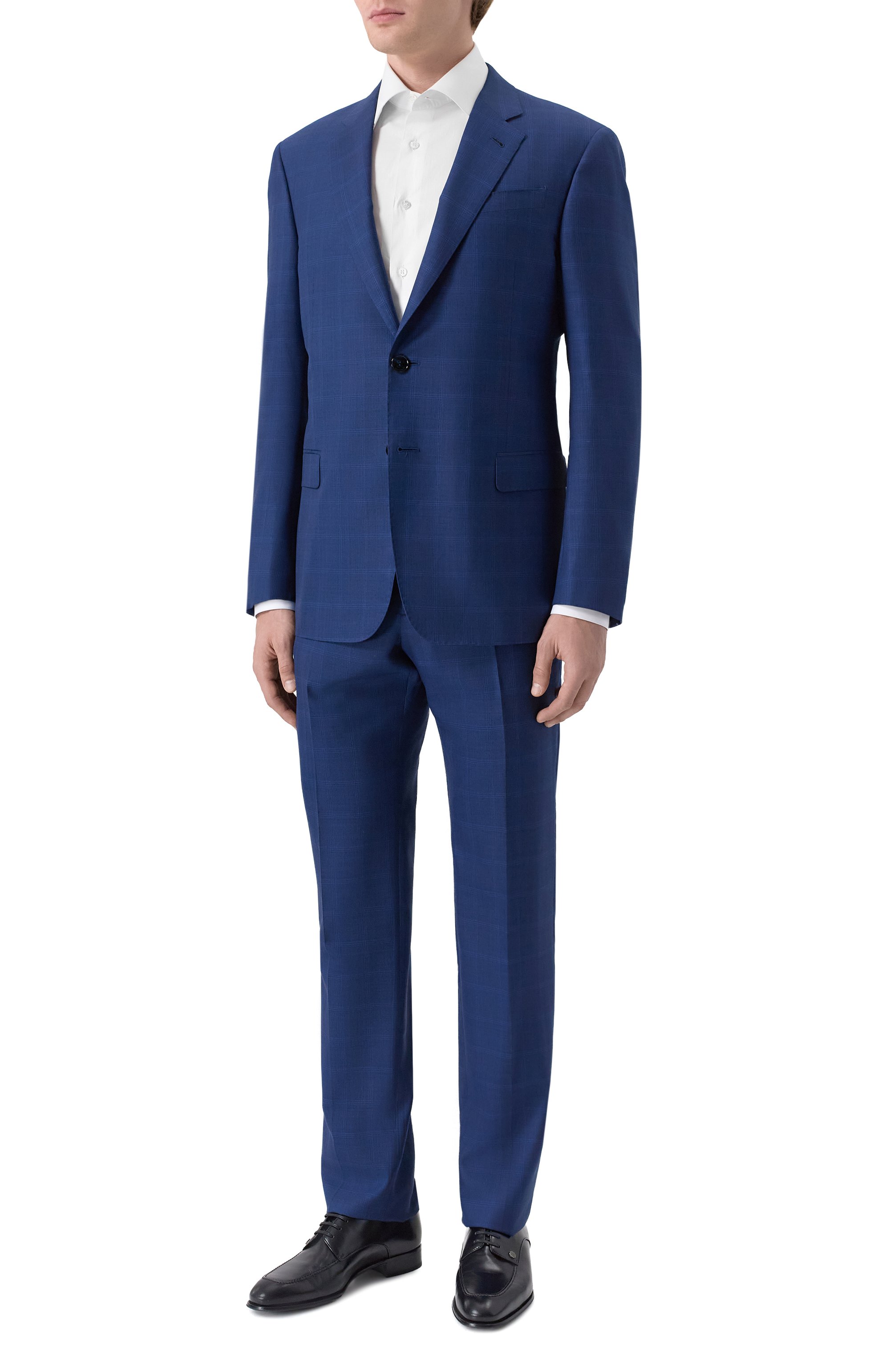 Костюм из шерсти и шелка GIORGIO ARMANI синего цвета по цене 411500 руб., арт. GM000344/TE20049, фото 1 Костюм из шерсти и шелка GIORGIO ARMANI, арт. GM000344/TE20049, фото 1