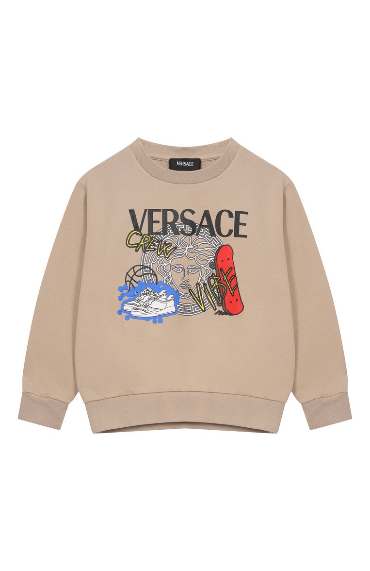 Хлопковый свитшот VERSACE, арт. 1018285/1A13042/4A-6A, фото 1