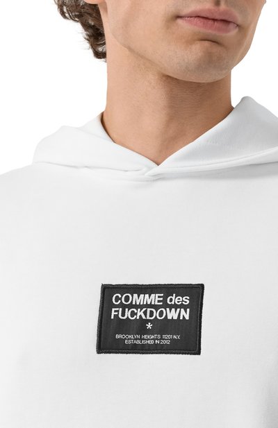 Хлопковое худи COMME DES FUCKDOWN, арт. CFABM01525, фото 5