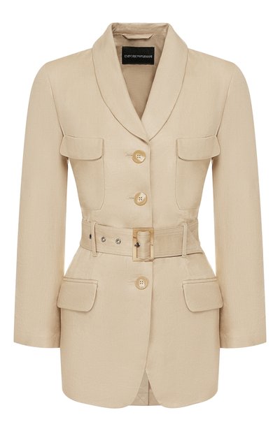 Женский льняной жакет EMPORIO ARMANI, арт. 5NG24T/52012