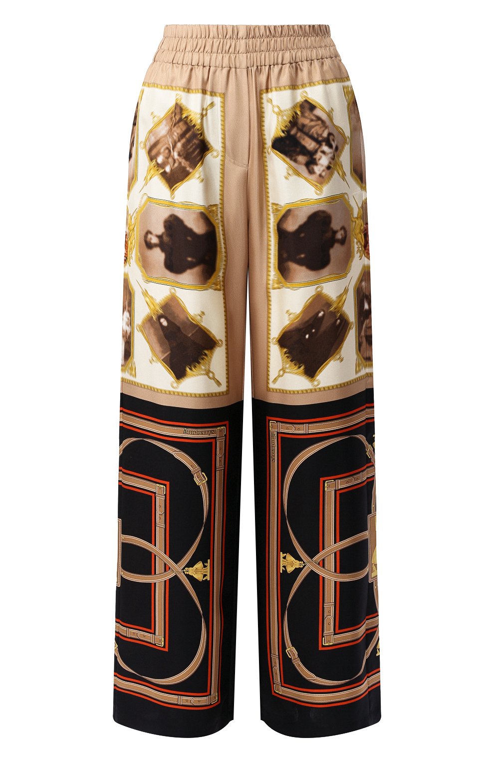 Шелковые  брюки BURBERRY, арт. 8014264, фото 1