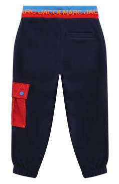 Детские хлопковые джоггеры MARC JACOBS (THE) темно-синего цвета, арт. W24293/2A-5A | Фото 2 (Материал внешний: Хлопок; Материал сплава: Проставлено; Нос: Не проставлено; Мальчики Кросс-КТ: Джоггеры-одежда; Ростовка одежда: 24 мес | 92 см, 18 мес | 86 см, 4 года | 104 см, 3 года | 98 см)