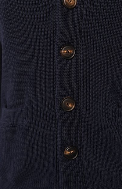 Хлопковый кардиган BRUNELLO CUCINELLI темно-синего цвета по цене 165000 руб., арт. M2874B2216, фото 5 Хлопковый кардиган BRUNELLO CUCINELLI, арт. M2874B2216, фото 5
