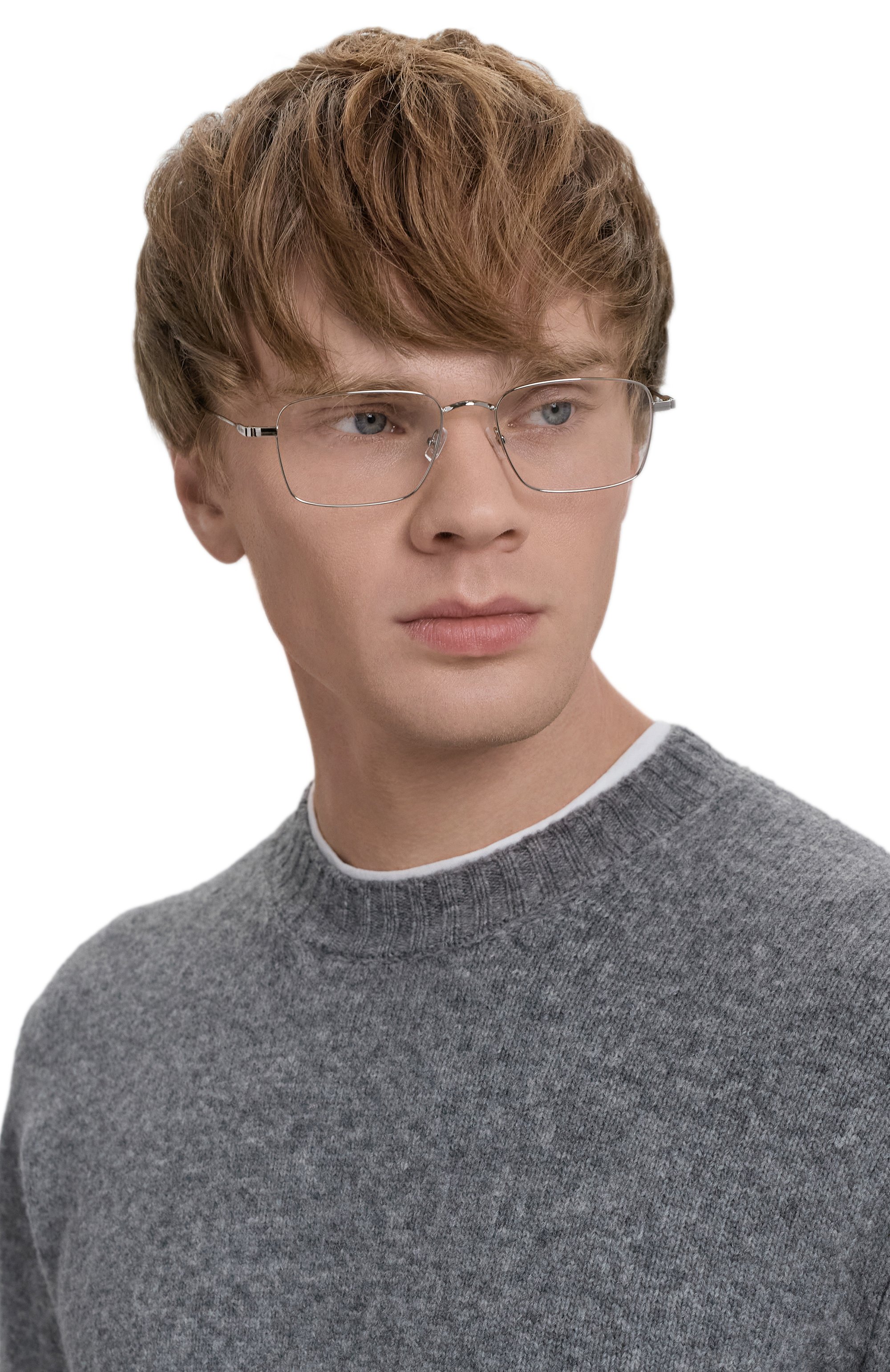 Оправа SAINT LAURENT серебряного цвета по цене 31000 руб., арт. SL 844 005, фото 2 Оправа SAINT LAURENT, арт. SL 844 005, фото 2