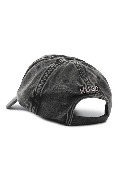 Джинсовая бейсболка HUGO темно-серого цвета по цене 5995 руб., арт. 50533420, фото 3 Джинсовая бейсболка HUGO, арт. 50533420, фото 3