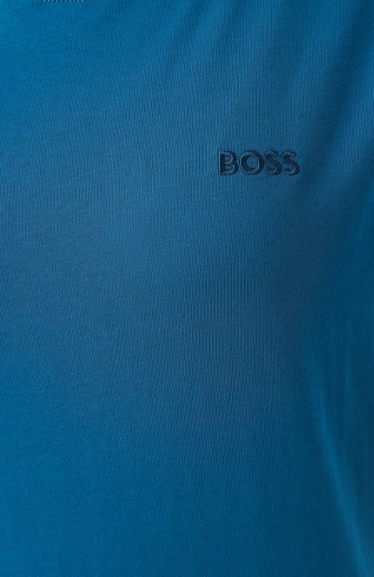 Хлопковая футболка BOSS Orange 50506973 Синий  50506973 Фото 6