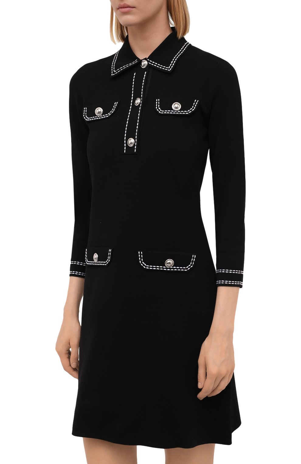 Платье MICHAEL MICHAEL KORS черного цвета по цене 39350 руб., арт. MU180NCBVC, фото 3 Платье MICHAEL MICHAEL KORS, арт. MU180NCBVC, фото 3