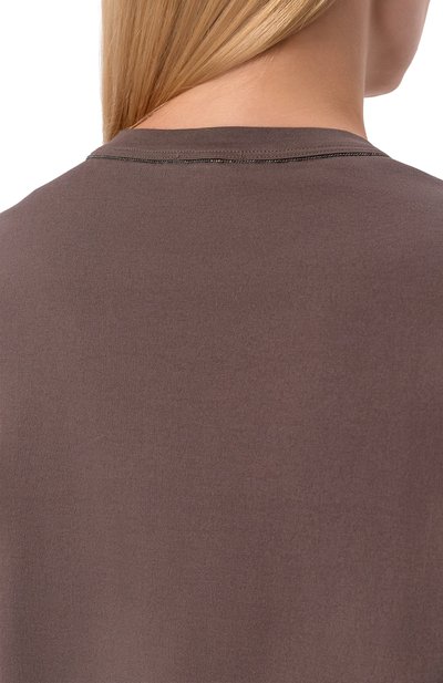 Хлопковая футболка BRUNELLO CUCINELLI, арт. M0T81BI100, фото 5