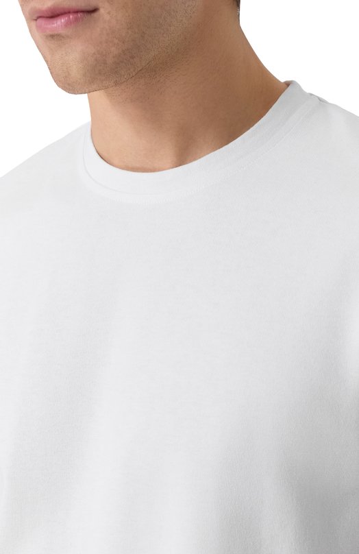 Хлопковая футболка Saint Laurent 841332/Y38AK Белый  841332/Y38AK Фото 5