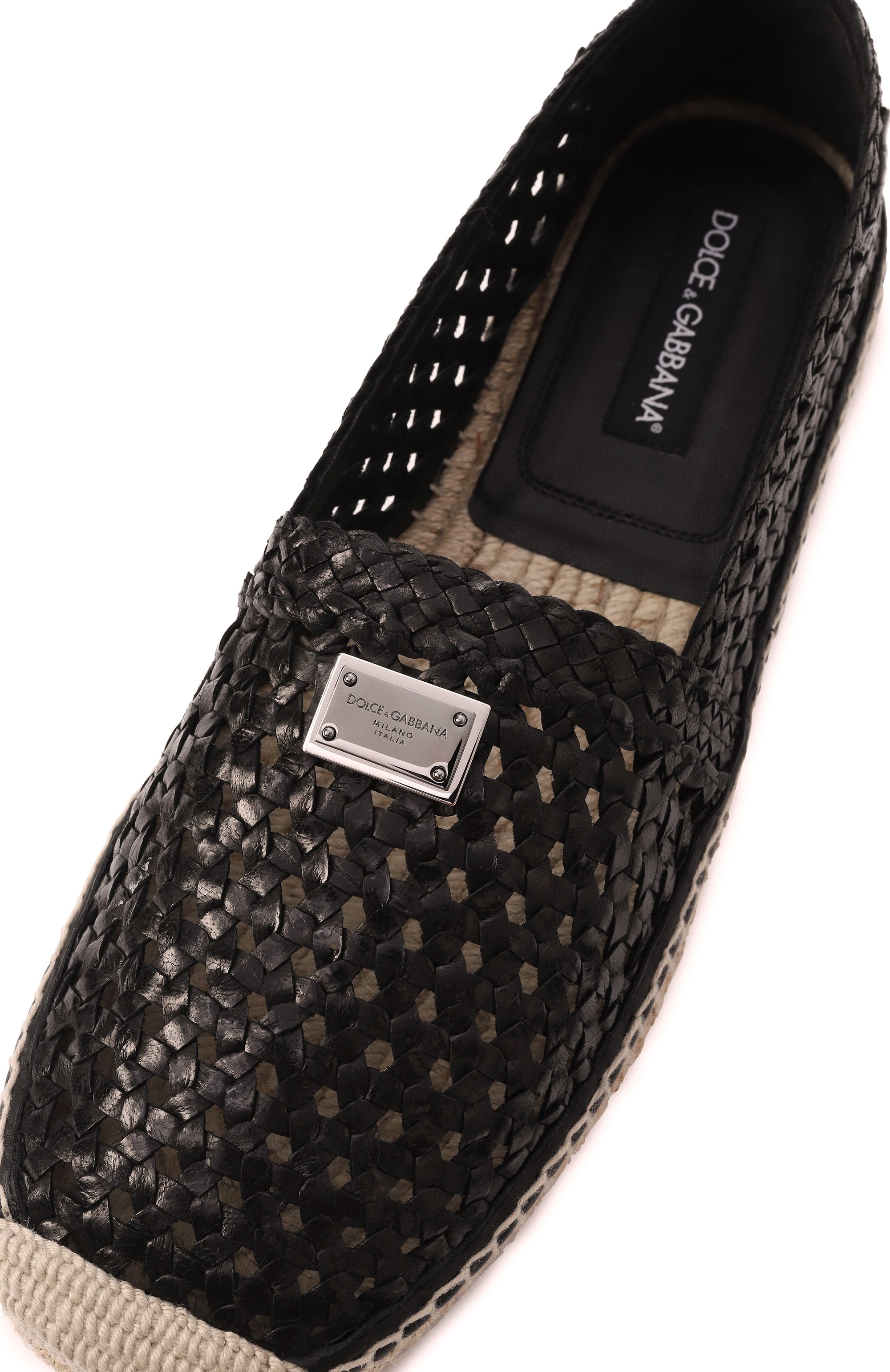 Кожаные эспадрильи DOLCE & GABBANA, арт. A50665/A9T56, фото 7