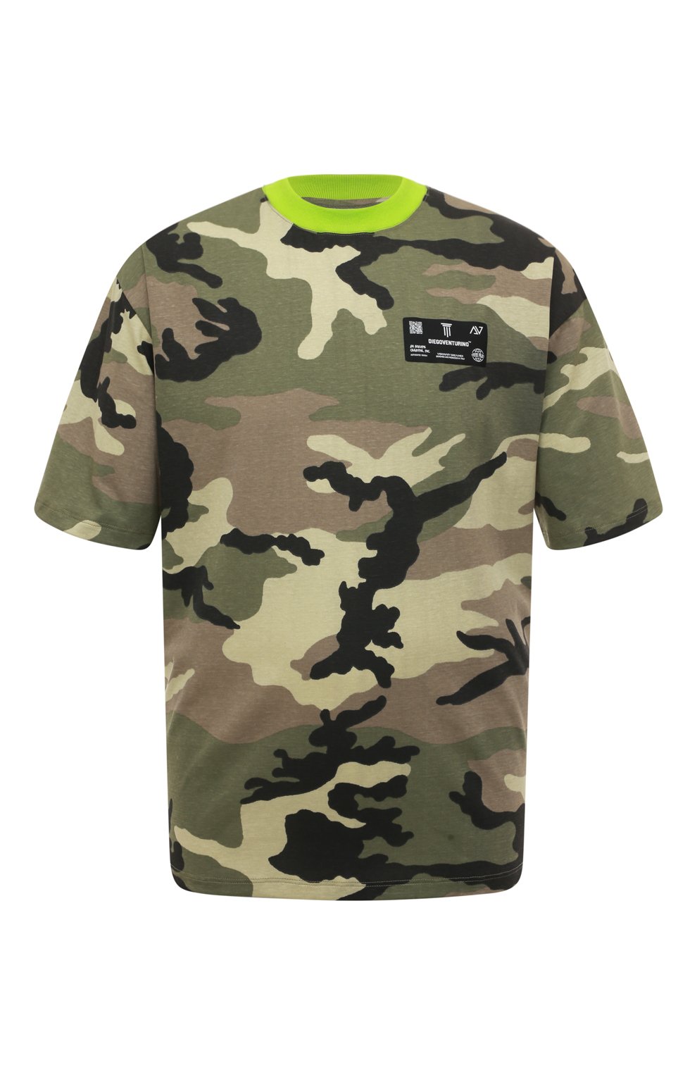 Хлопковая футболка DIEGO VENTURINO, арт. SS22-DV TS0 CAM0U, фото 1