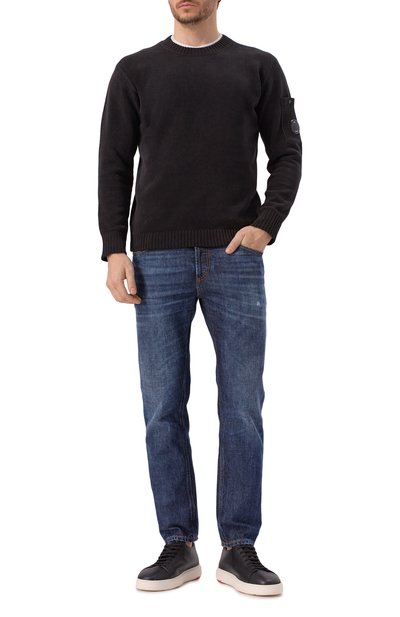 Хлопковый свитер C.P. COMPANY, арт. 18CMKN068A005687G, фото 2