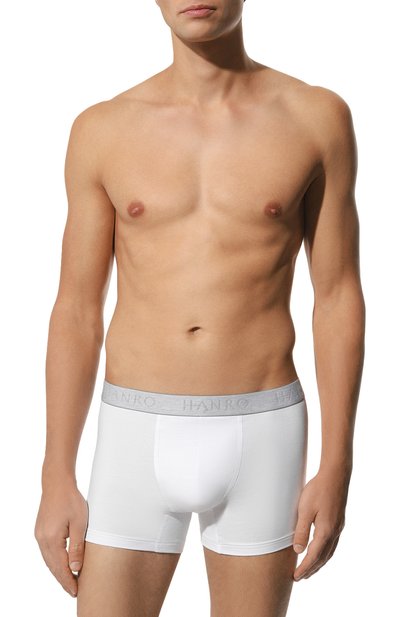 Комплект из двух боксеров HANRO белого цвета по цене 8790 руб., арт. 073078., фото 2 Комплект из двух боксеров HANRO, арт. 073078., фото 2