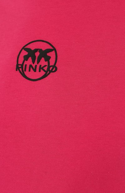 Хлопковая футболка PINKO, арт. 100355/A0K0, фото 5