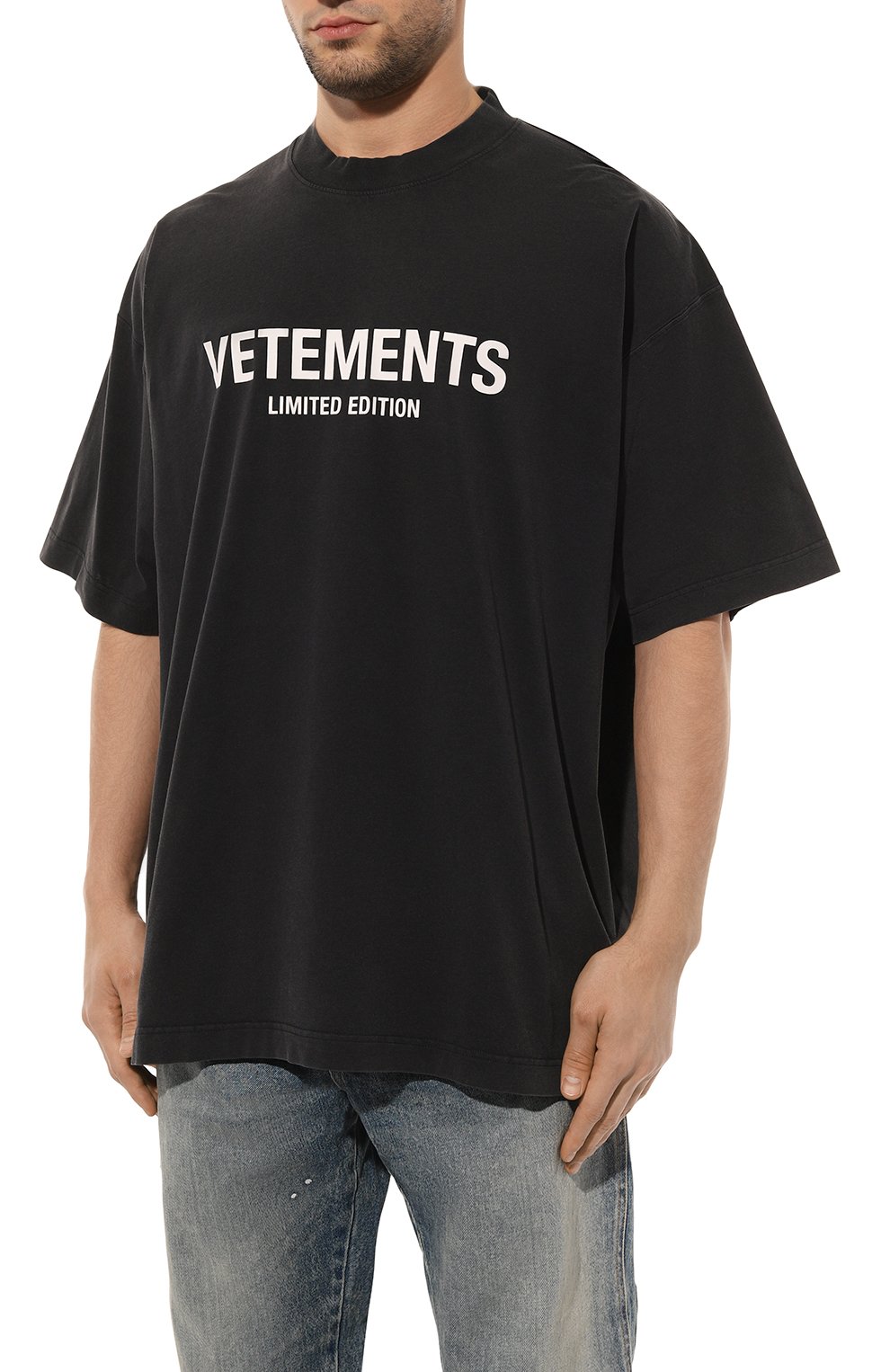 Хлопковая футболка VETEMENTS, арт. UE63TR720X, фото 6
