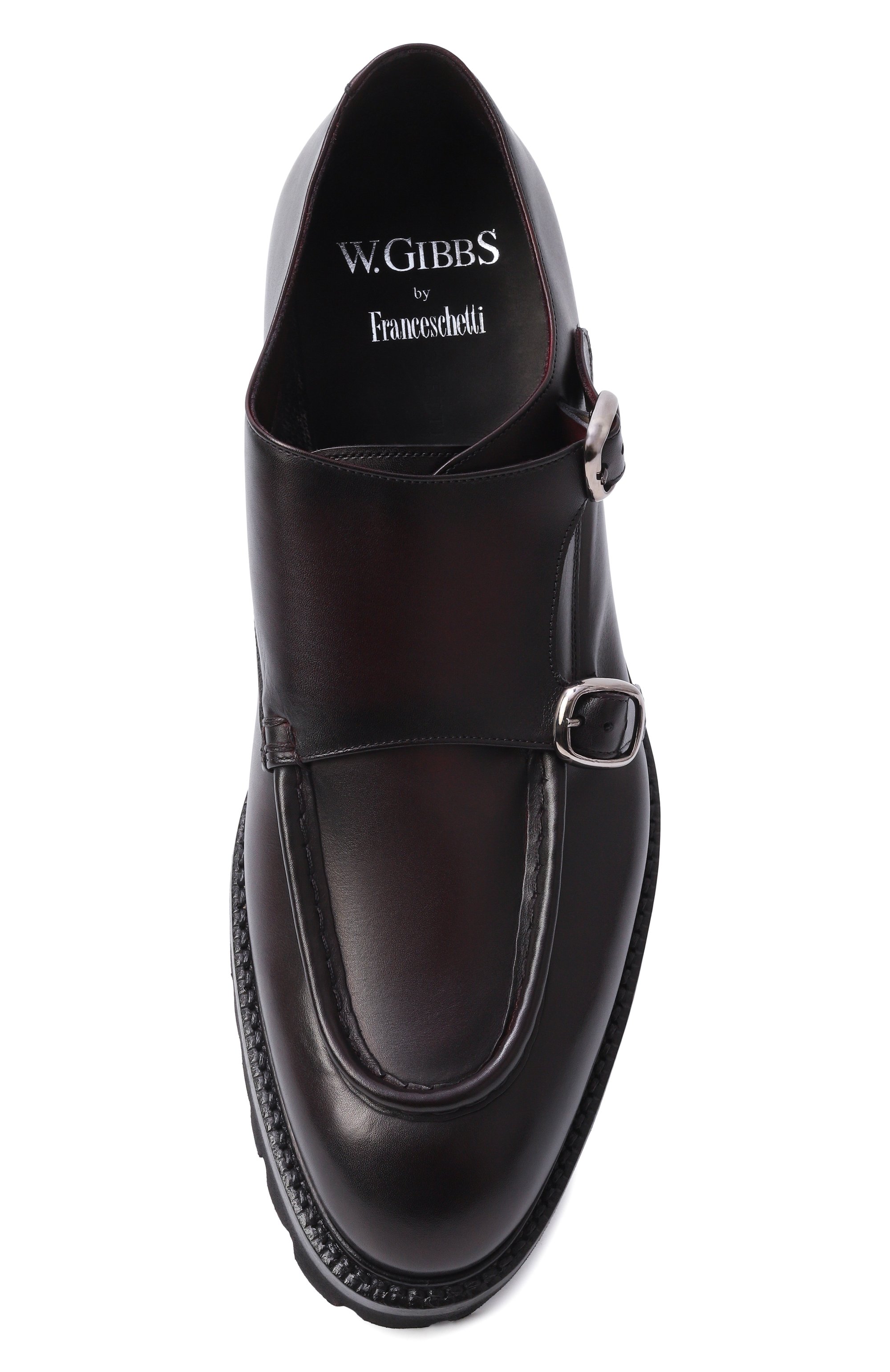 Кожаные монки W.GIBBS темно-бордового цвета по цене 67750 руб., арт. 7260005/B0X ANTIC W00LEN, фото 6 Кожаные монки W.GIBBS, арт. 7260005/B0X ANTIC W00LEN, фото 6