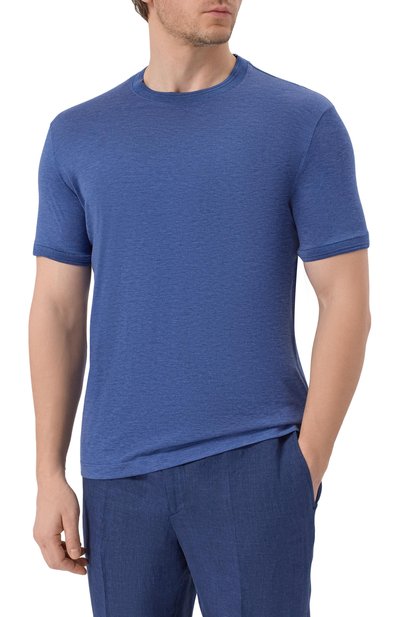 Футболка из шелка и хлопка PAUL&SHARK, арт. 25411008_001, фото 3