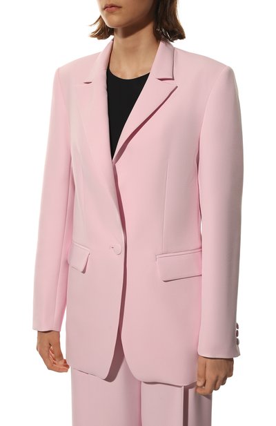 Жакет из вискозы SEVEN LAB розового цвета по цене 25200 руб., арт. J baby pink, фото 3 Жакет из вискозы SEVEN LAB, арт. J baby pink, фото 3