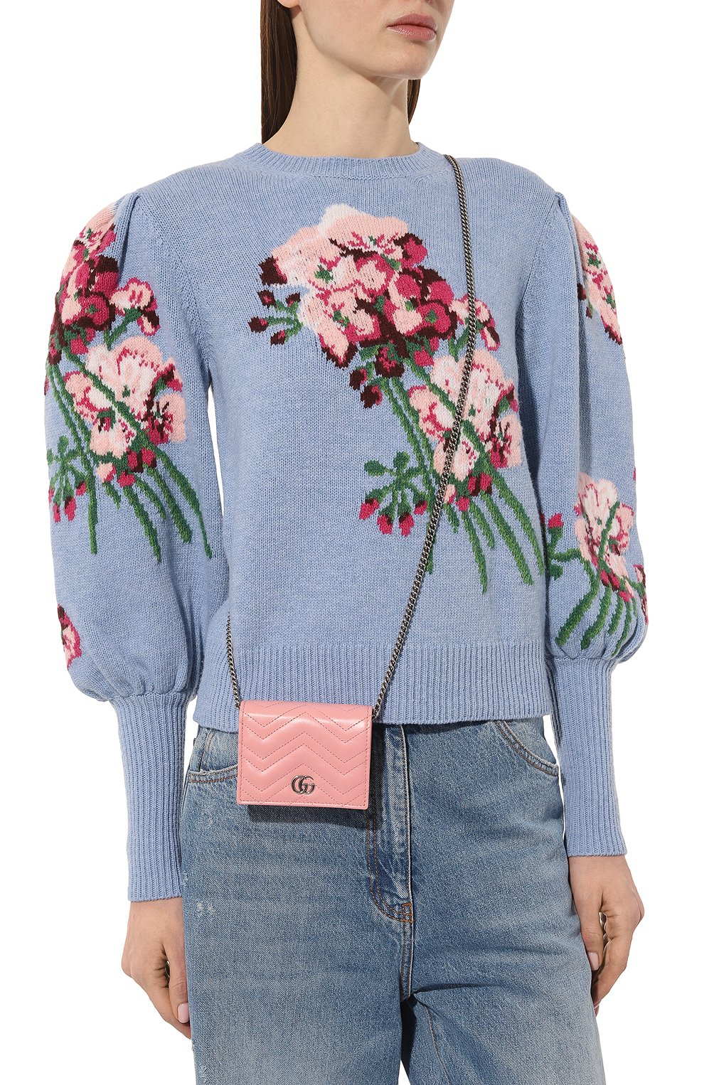 Кожаный футляр для кредитных карт gg marmont GUCCI, арт. 625693 DTD1P, фото 2