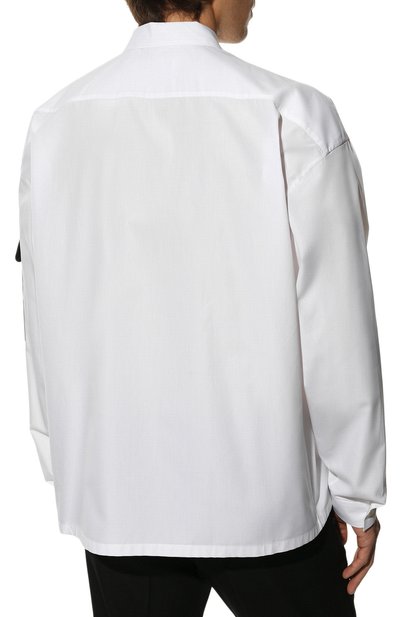 Хлопковая рубашка PRADA, арт. SC588-10IV-F0964-221, фото 4