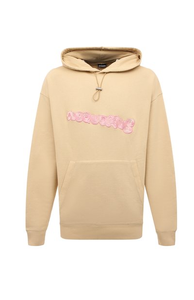 Хлопковое худи JACQUEMUS, арт. 22H226JS070/2088PRINTLOGOSPIRALBEIGE, фото 1