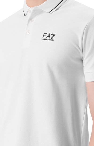 Хлопковое поло EA7, арт. 8NPF16/PJVUZ, фото 5