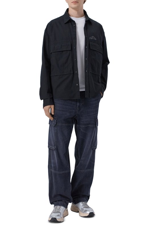 Комбинированные кроссовки Lightstar Golden Goose Deluxe Brand GMF00724.F007843 Серебряный  GMF00724.F007843 Фото 2