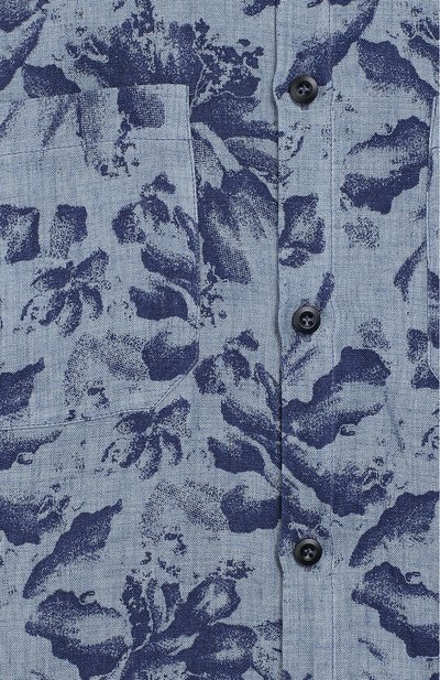 Льняная рубашка BRUNELLO CUCINELLI синего цвета по цене 27600 руб., арт. BW616C330C, фото 3 Льняная рубашка BRUNELLO CUCINELLI, арт. BW616C330C, фото 3