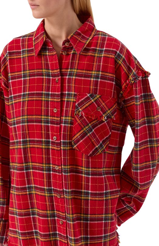 Хлопковая рубашка Addicted AD1515 Красный  AD1515 Фото 5