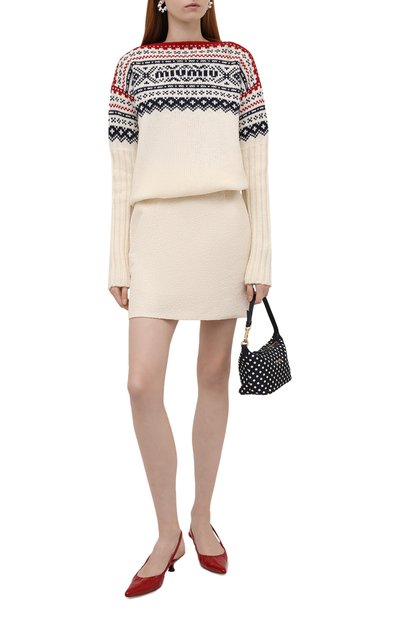 Шерстяной свитер MIU MIU, арт. MML519-1ZUK-F0944, фото 2