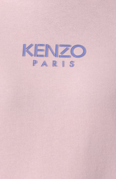 Хлопковое худи KENZO светло-розового цвета по цене 26900 руб., арт. FA52SW771962, фото 5 Хлопковое худи KENZO, арт. FA52SW771962, фото 5