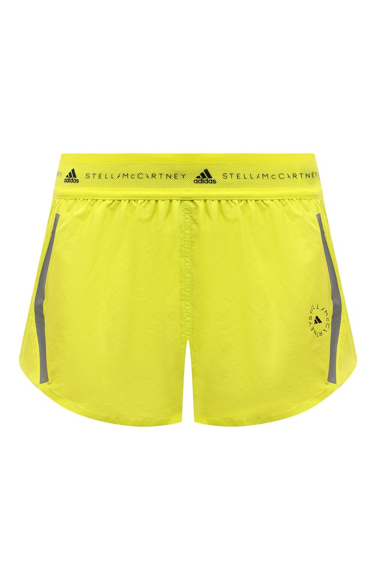 Женские шорты ADIDAS BY STELLA MCCARTNEY желтого цвета, арт. GL7386 | Фото 1 (Длина Ж (юбки, платья, шорты): Мини; Материал подклада: Синтетический материал; Материал внешний: Синтетический материал; Женское Кросс-КТ: Шорты-спорт, Шорты-одежда; Стили: Спорт-шик; Региональные ограничения белый список (Axapta Mercury): RU; Драгоценные камни: Проставлено; Материал сплава: Проставлено)