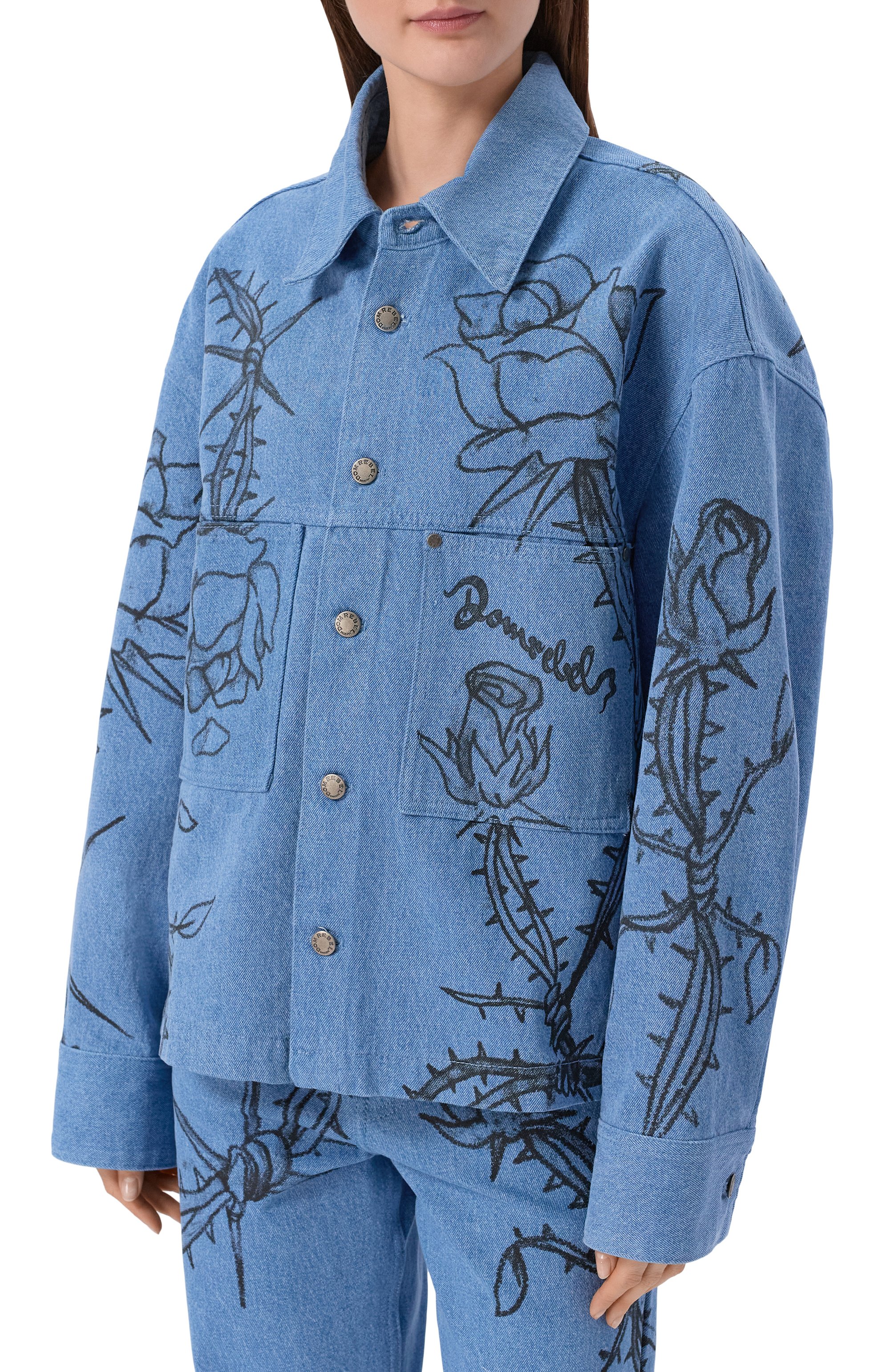 Джинсовая куртка inked DOMREBEL, арт. INKED JEAN/JACKET, фото 3