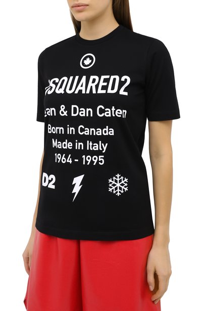 Хлопковая футболка DSQUARED2, арт. S75GD0106/S23009, фото 3