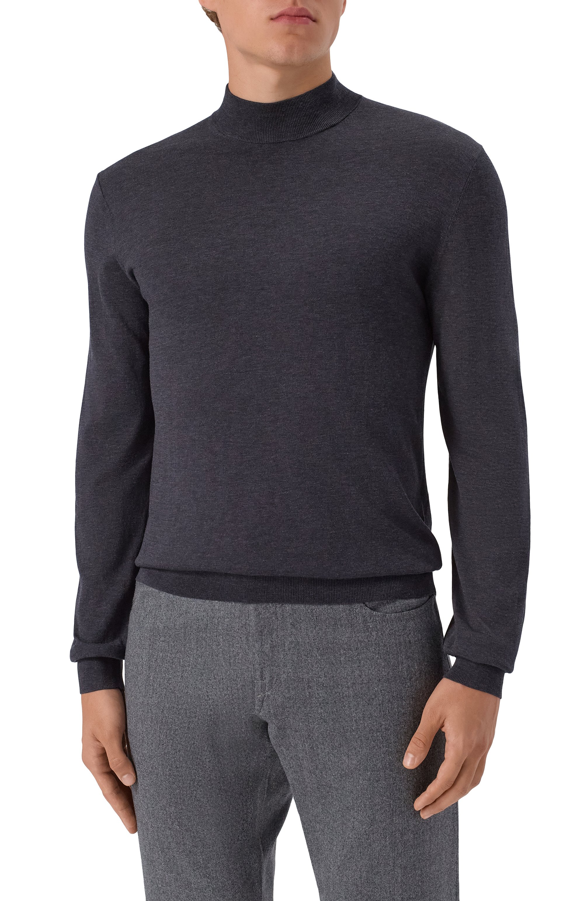 Водолазка из шелка и хлопка 12 STOREEZ, арт. 133462, фото 3