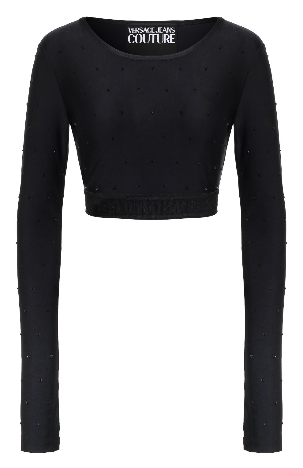 Топ с отделкой стразами VERSACE JEANS COUTURE, арт. 76HAHE05/CJXXE, фото 1