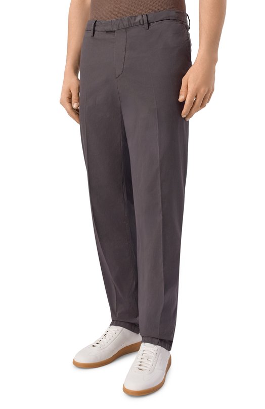 Хлопковые брюки Boglioli 80882Q/SB5751 Серый  80882Q/SB5751 Фото 3