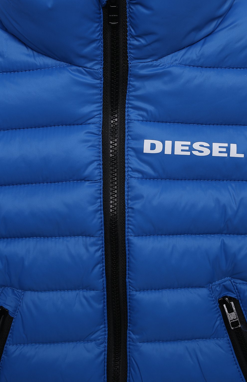 Утепленный жилет DIESEL синего цвета по цене 12100 руб., арт. K00331/KXBDY, фото 3 Утепленный жилет DIESEL, арт. K00331/KXBDY, фото 3