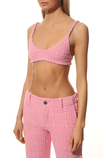 Бра-топ из хлопка и вискозы BOTTEGA VENETA, арт. 690511/V1LW0, фото 3