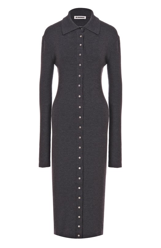 Шерстяное платье Jil Sander J02HP0034/J14797 Серый J02HP0034/J14797